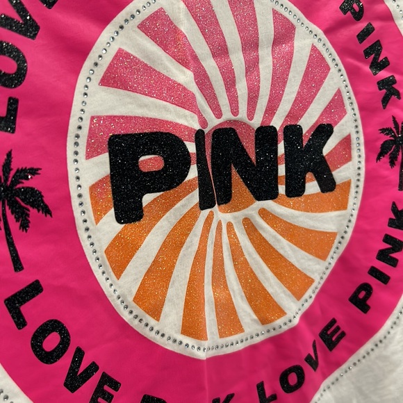 VS PINK Rhinestone Glitter Bling Top - Picture 3 of 8